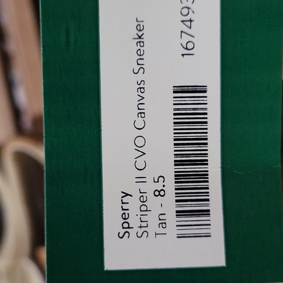 Sperry Striper II CVO Canvas Boat Shoes - Tan, Men's 8.5 - Picture 5 of 5